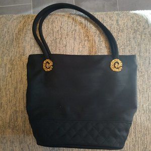 Black Material Purse